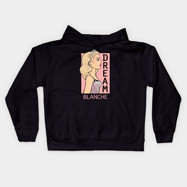 Gillian Anderson Blanche Kids Hoodie by Sitily